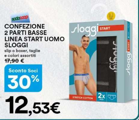 CONFEZIONE 2 PARTI BASSE LINEA START UOMO SLOGGI