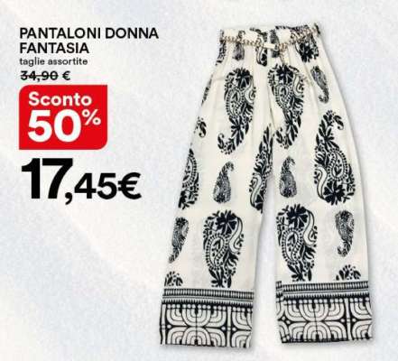 PANTALONI DONNA FANTASIA