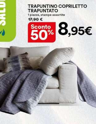 TRAPUNTINO COPRILETTO TRAPUNTATO