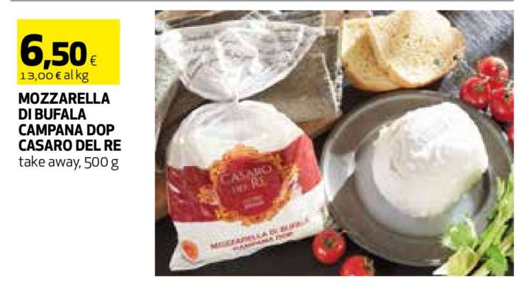 MOZZARELLA DI BUFALA CAMPANA DOP CASARO DEL RE