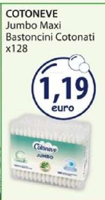COTONEVE Jumbo Maxi Bastoncini Cotonati x128