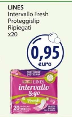 LINES Intervallo Fresh Proteggislip Ripiegati x20