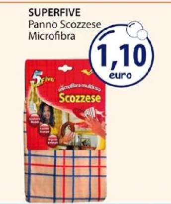 SUPERFIVE Panno Scozzese Microfibra