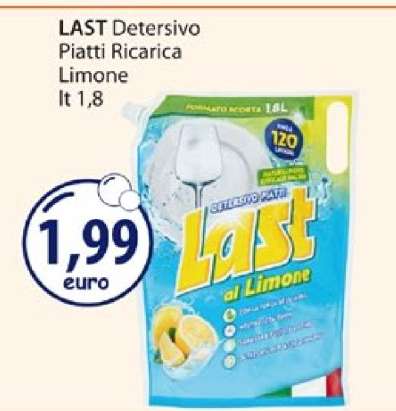 LAST Detersivo Piatti Ricarica Limone