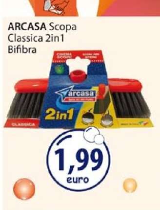 ARCASA Scopa Classica 2in1 Bifibra