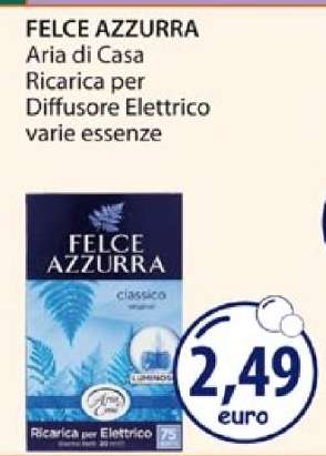 FELCE AZZURRA Aria di Casa Ricarica per Diffusore Elettrico