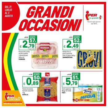 Volantino Iper, La grande i - 24/7/2025 - 3/8/2025.
