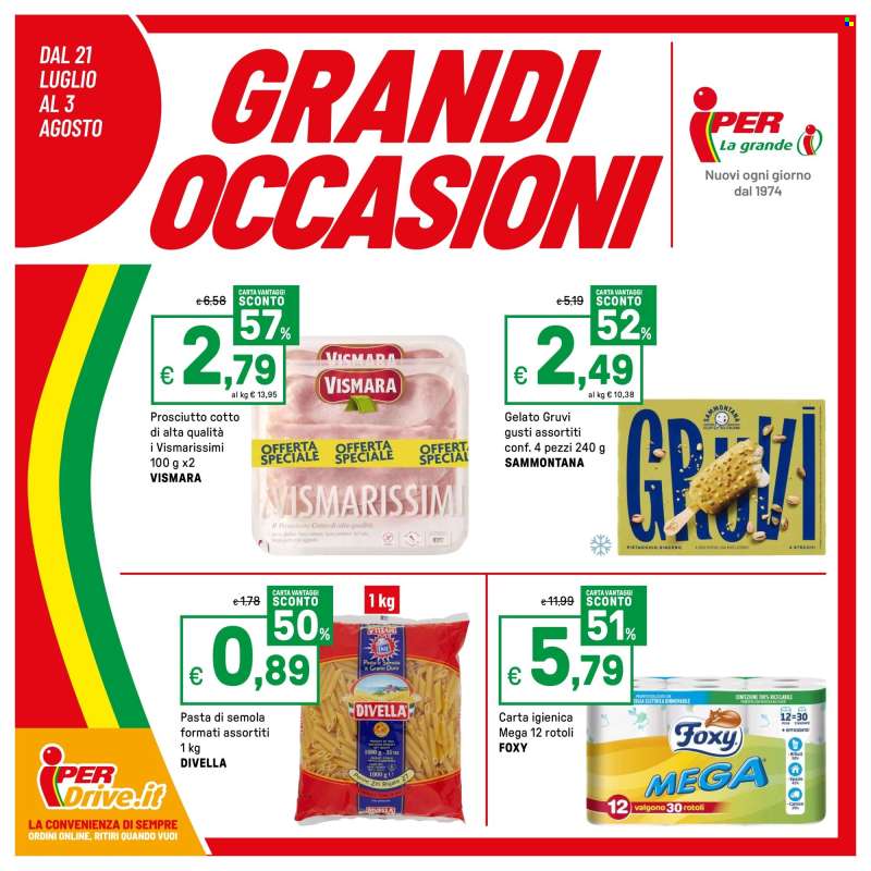 Volantino Iper, La grande i - 24/7/2025 - 3/8/2025.