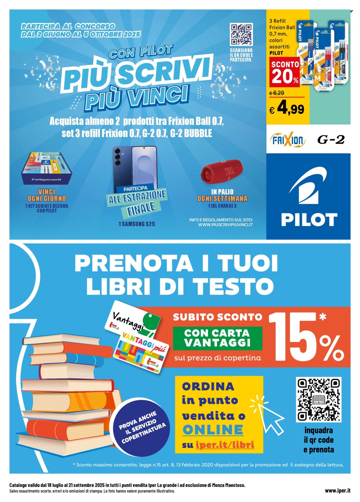 Volantino Iper, La grande i - 18/7/2025 - 21/9/2025. Pagina 20