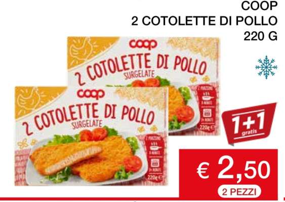 COOP 2 COTOLETTE DI POLLO
