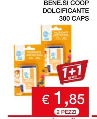 BENE.SÌ COOP DOLCIFICANTE 300 CAPS