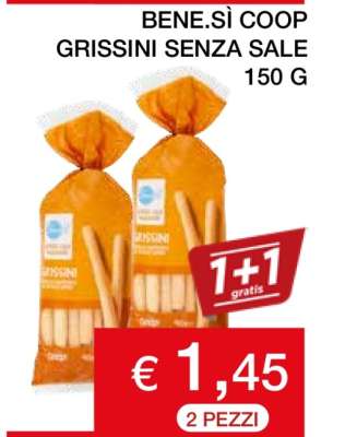 BENE.SÌ COOP GRISSINI SENZA SALE