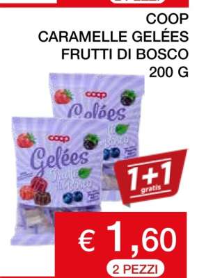 COOP CARAMELLE GELÉES FRUTTI DI BOSCO