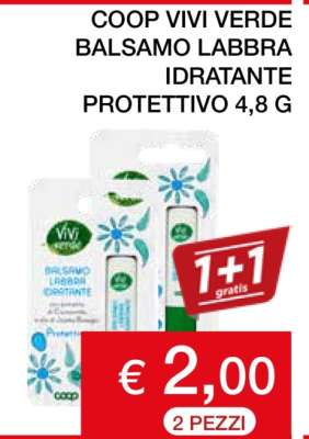 COOP VIVI VERDE BALSAMO LABBRA IDRATANTE PROTETTIVO 4,8 G