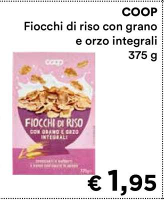 COOP FIOCCHI DI RISO CON GRANO E ORZO INTEGRALI