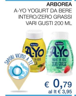 ARBOREA A-YO YOGURT DA BERE