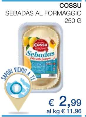 COSSU Sebadas al Formaggio