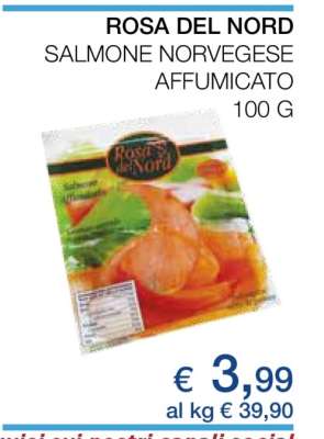 Rosa del Nord Salmone Norvegese Affumicato