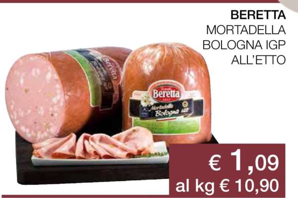 BERETTA MORTADELLA BOLOGNA IGP ALL’ETTO