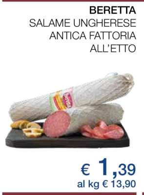 BERETTA SALAME UNGHERESE ANTICA FATTORIA ALL’ETTO
