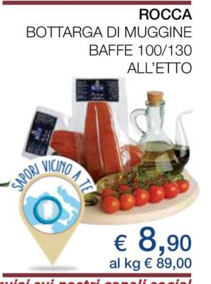 ROCCA BOTTARGA DI MUGGINE BAFFE 100/130