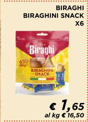BIRAGHI BIRAGHINI SNACK X6