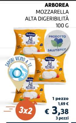 ARBOREA MOZZARELLA ALTA DIGERIBILITÀ 100 G