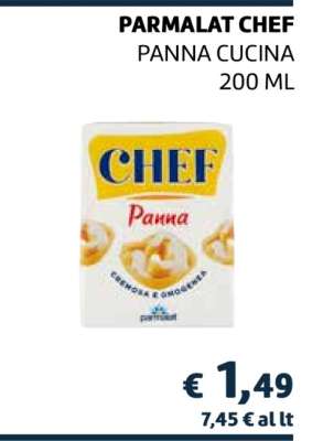PARMALAT CHEF PANNA CUCINA 200 ML