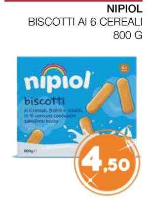 Nipiol Biscotti ai 6 Cereali