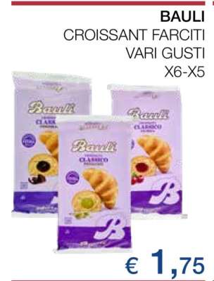 BAULI Croissant Farciti vari gusti