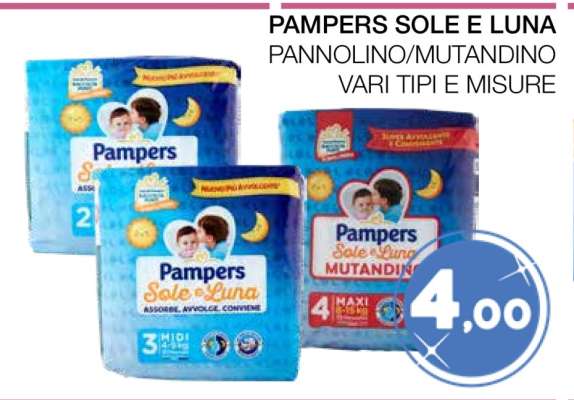 Pampers Sole e Luna