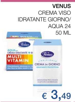 VENUS CREMA VISO IDRATANTE GIORNO/AQUA 24