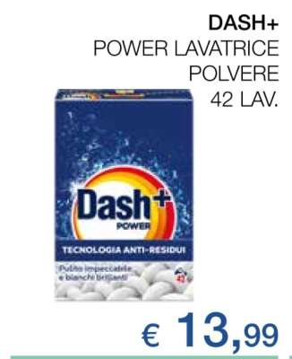 DASH+ POWER LAVATRICE POLVERE 42 LAV.