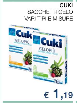 CUKI Sacchetti Gelo