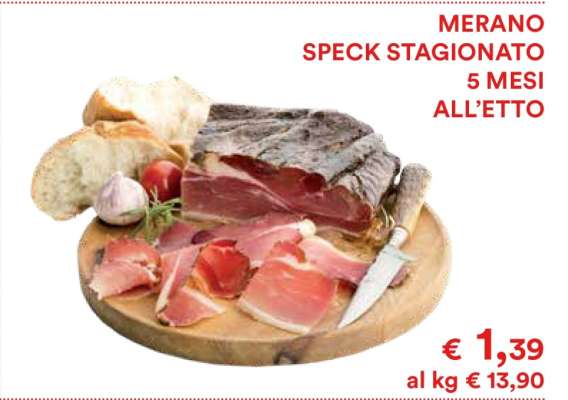 MERANO SPECK STAGIONATO 5 MESI ALL’ETTO