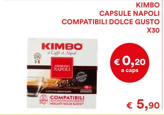 KIMBO CAPSULE NAPOLI COMPATIBILI DOLCE GUSTO X30