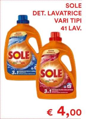 SOLE DET. LAVATRICE