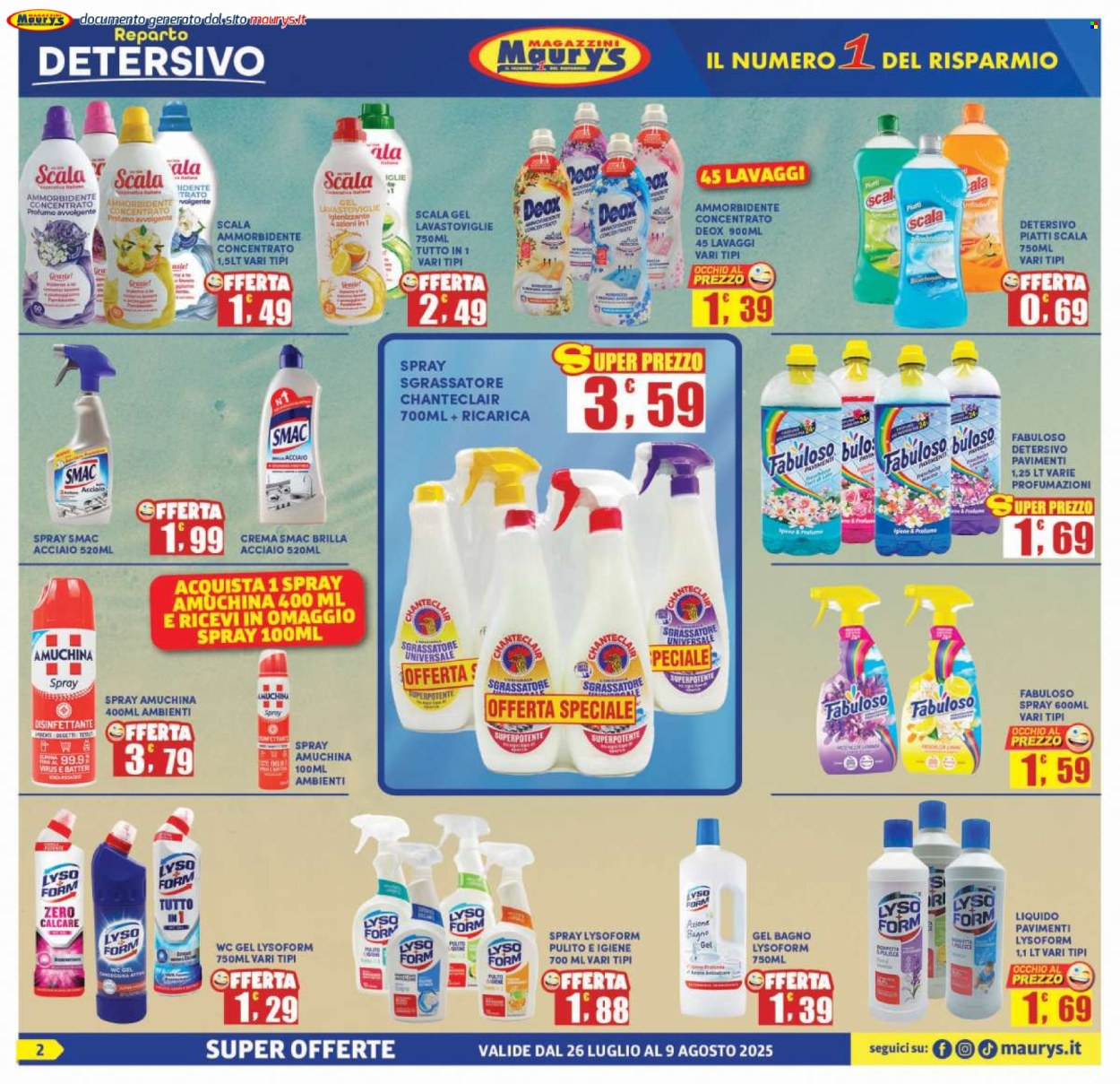 Volantino Maury's - 26/7/2025 - 9/8/2025. Pagina 2