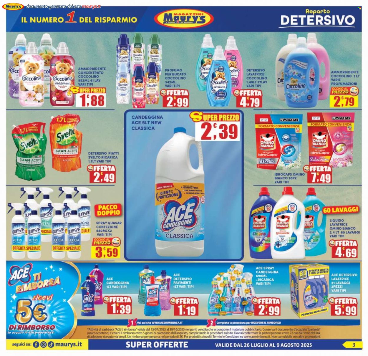 Volantino Maury's - 26/7/2025 - 9/8/2025. Pagina 3