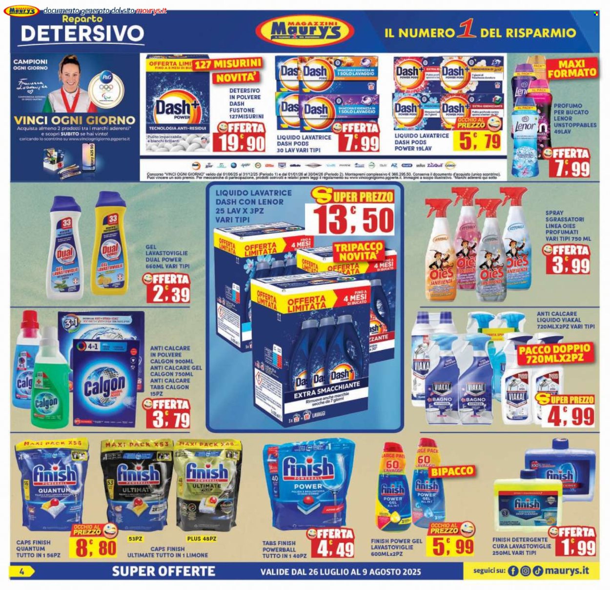 Volantino Maury's - 26/7/2025 - 9/8/2025. Pagina 4