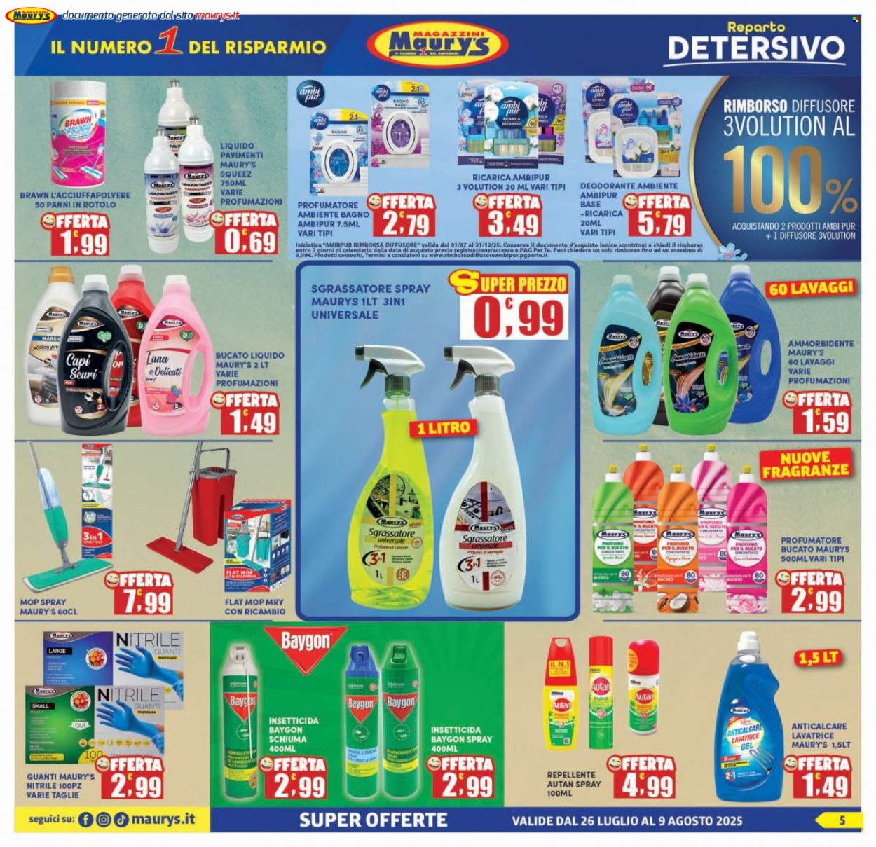Volantino Maury's - 26/7/2025 - 9/8/2025. Pagina 5