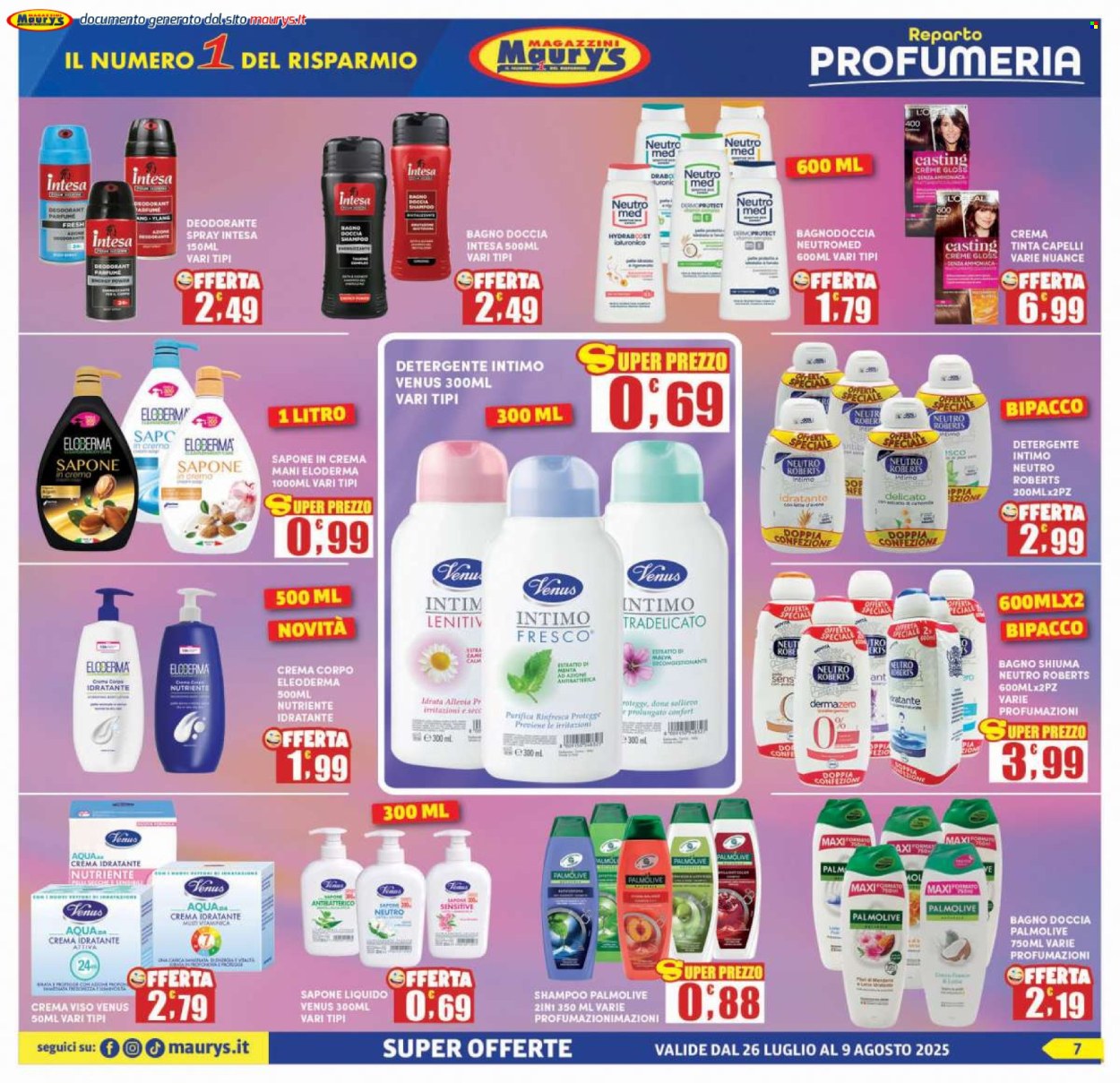 Volantino Maury's - 26/7/2025 - 9/8/2025. Pagina 7