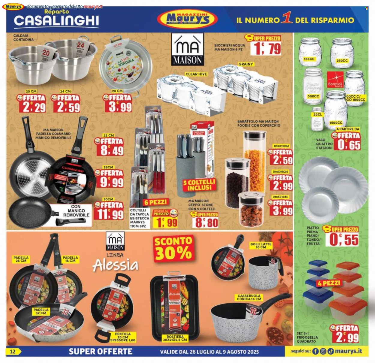 Volantino Maury's - 26/7/2025 - 9/8/2025. Pagina 12