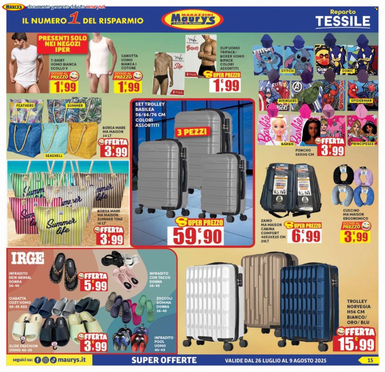 Volantino Maury's - 26/7/2025 - 9/8/2025. Pagina 15