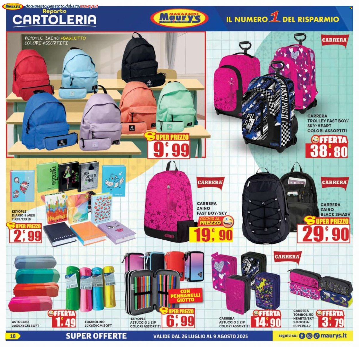 Volantino Maury's - 26/7/2025 - 9/8/2025. Pagina 18