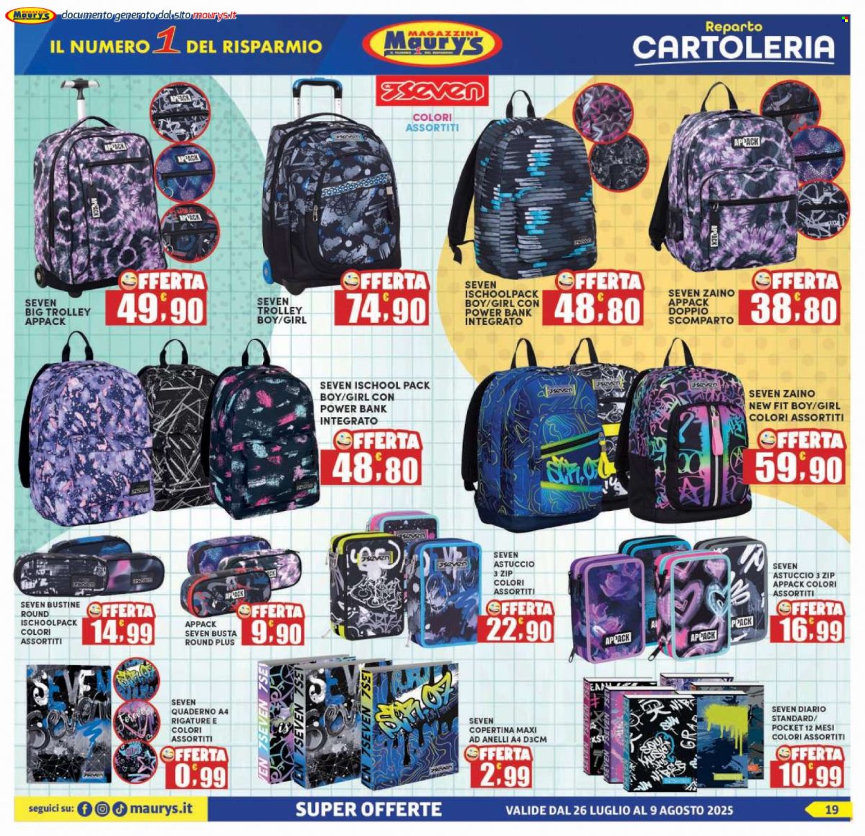 Volantino Maury's - 26/7/2025 - 9/8/2025. Pagina 19