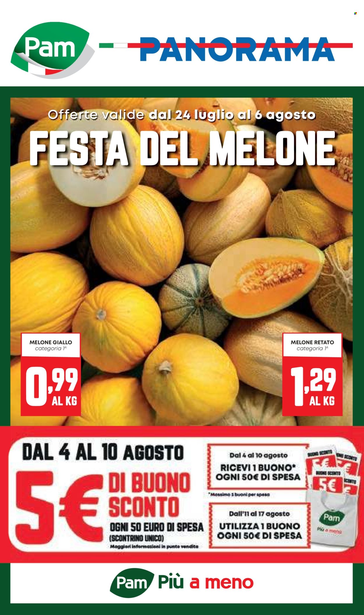 Volantino Pam Panorama - 24/7/2025 - 6/8/2025. Pagina 1