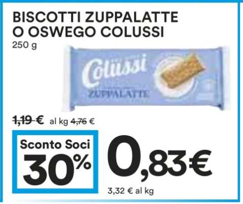 Biscotti Zuppalatte o Oswego Colussi