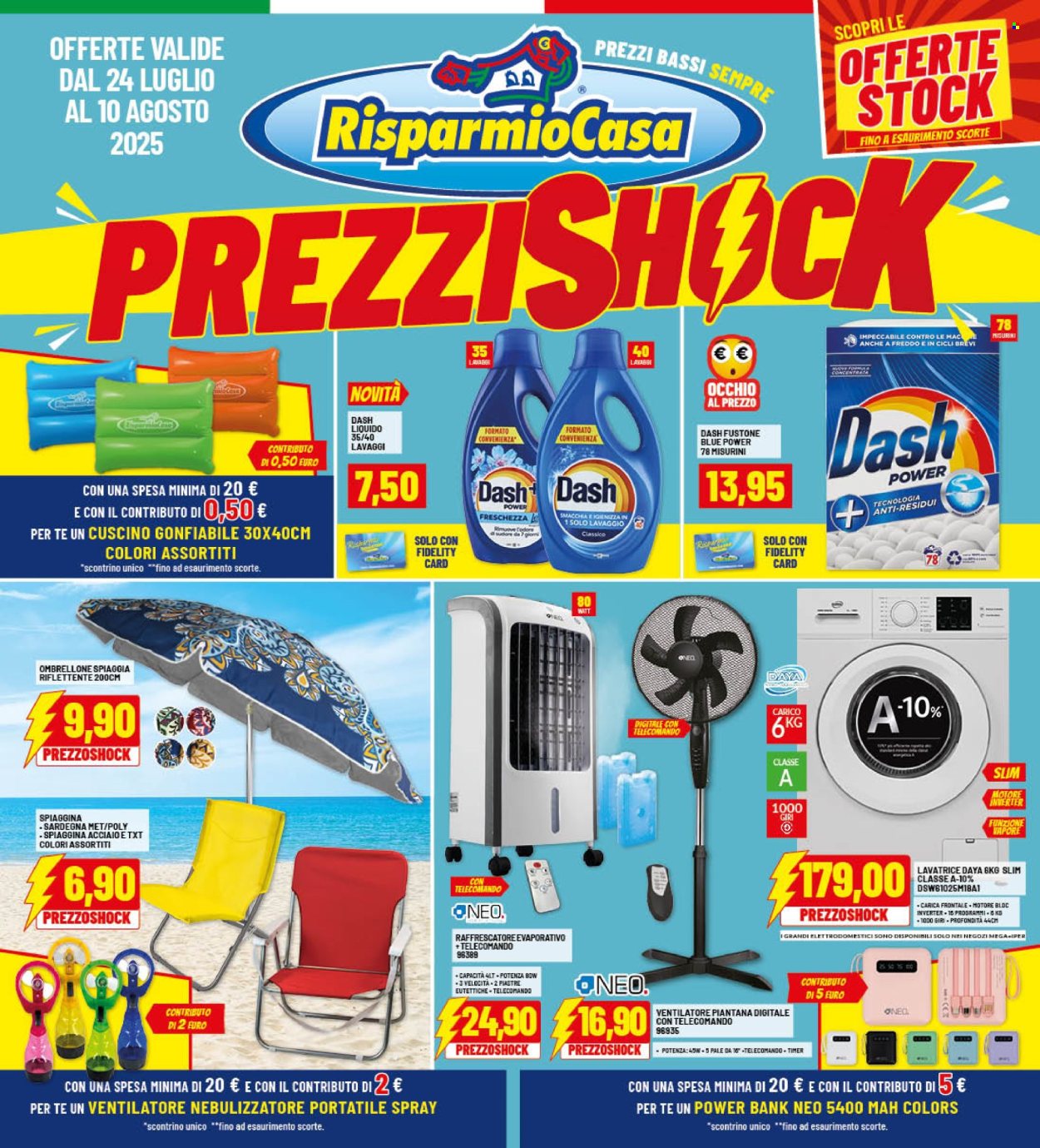 Volantino Risparmio Casa - 24/7/2025 - 10/8/2025. Pagina 1