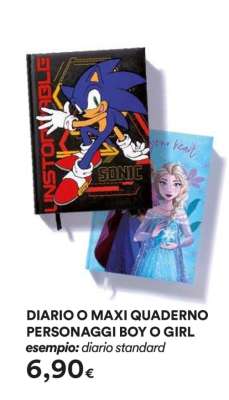 DIARIO O MAXI QUADERNO PERSONAGGI BOY O GIRL